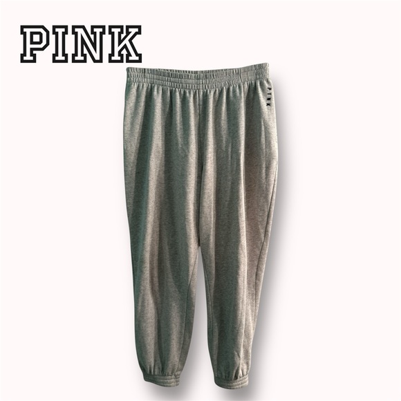 Pink Victoria's Secret fleece joggers - Picture 1 of 5